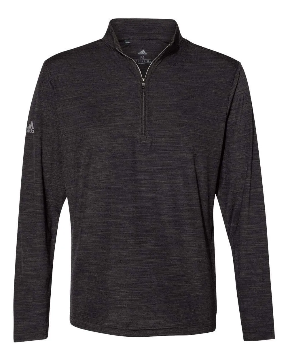 3-Day Swift Ship: adidas - Men's Lightweight Mélange Quarter-Zip Pullover