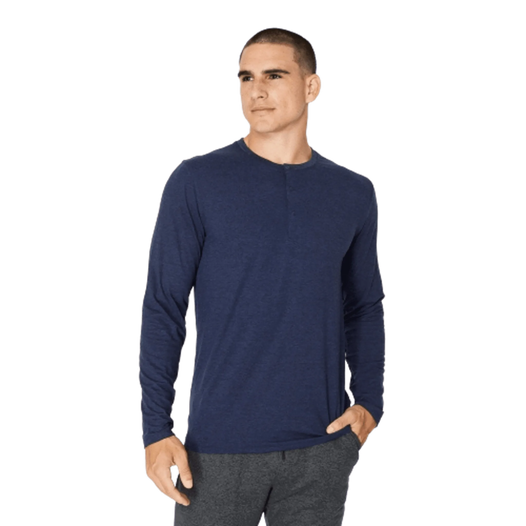 7DIAMONDS: Men's Core Long Sleeve Henley