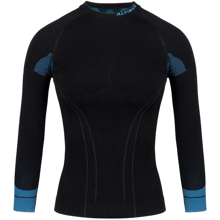 Alpinus Tactical Base Layer Women's Thermoactive Sweatshirt Black-Blue Gt43210 L