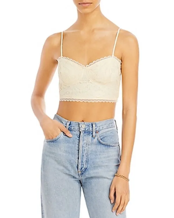 Aqua Lace Bustier Top