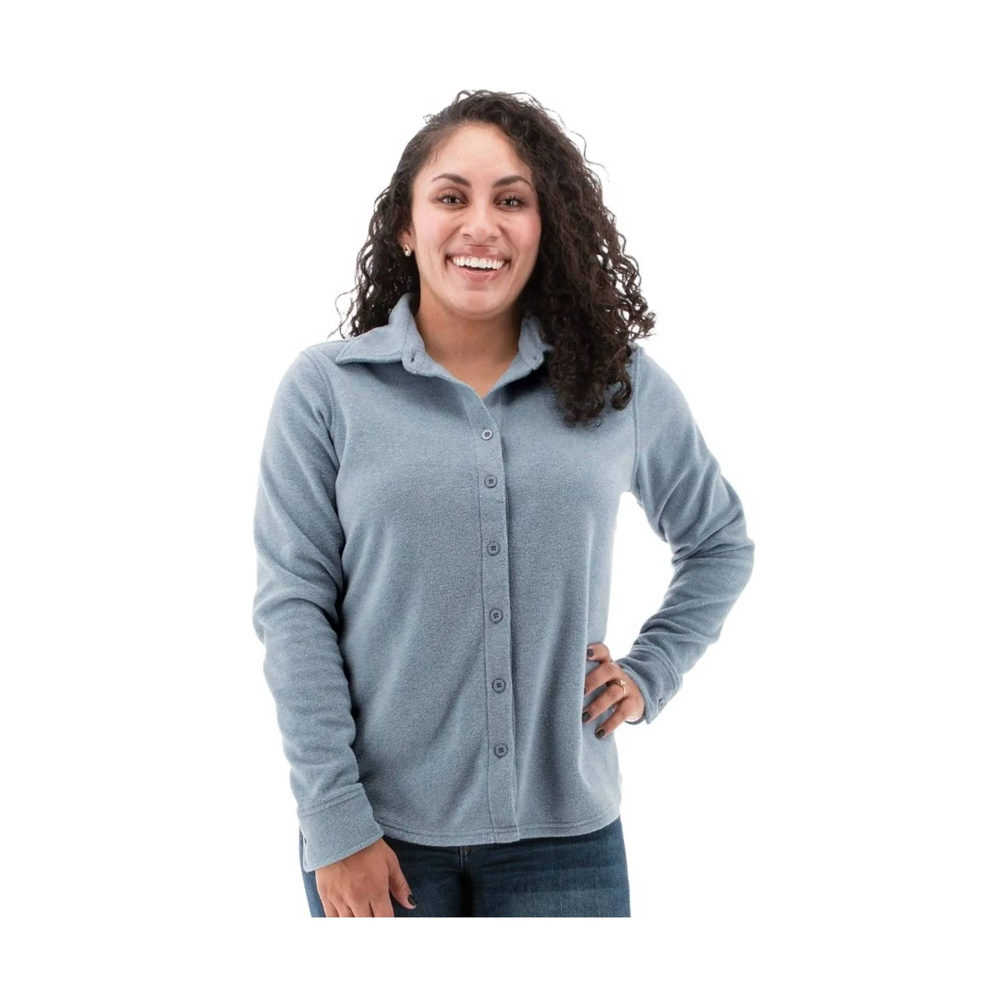 Aventura Women's Dakota Fleece Shirt - Blue Mirage