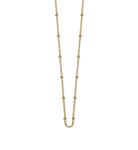 Bespoke Ball Chain 16” to 18” Gold