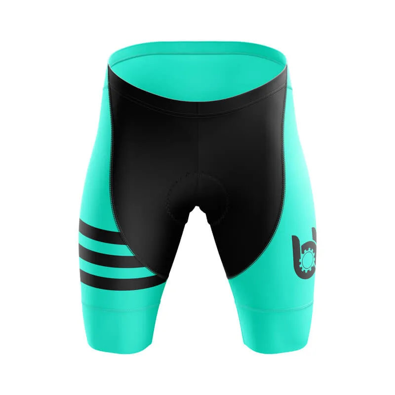 Bicycle Booth Stripes (Teal) Shorts & Pants