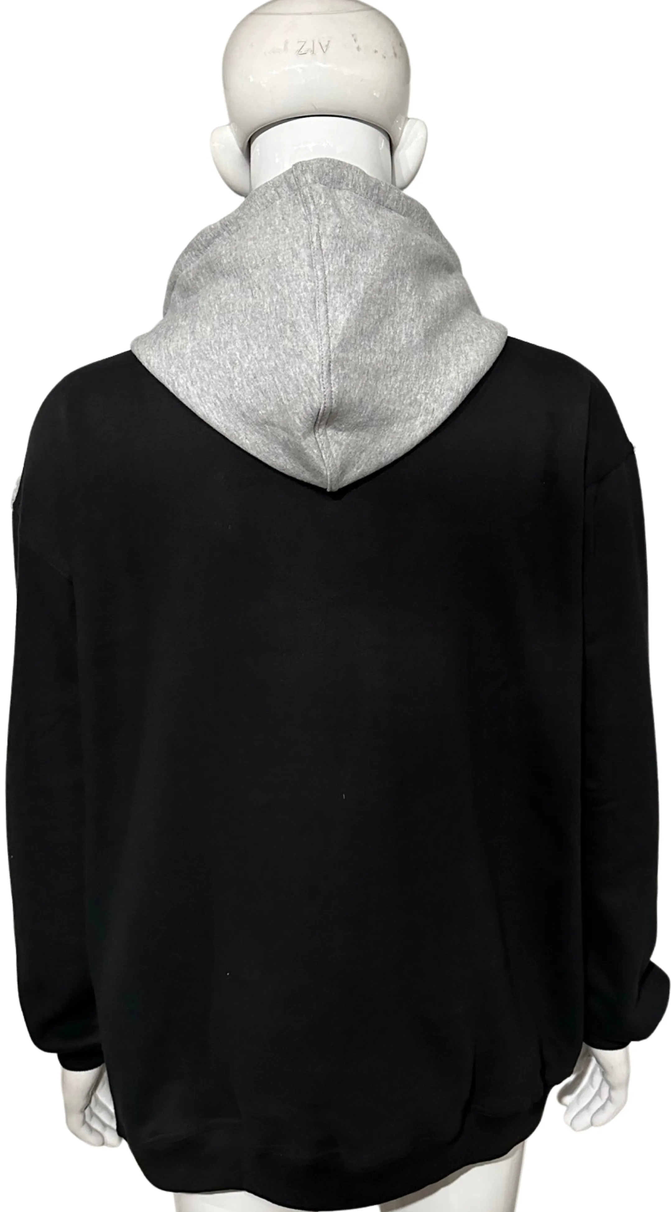 ^BKLYN^ (BLACK-GREY) LUX PULLOVER HOODIES (CUT & SEW)