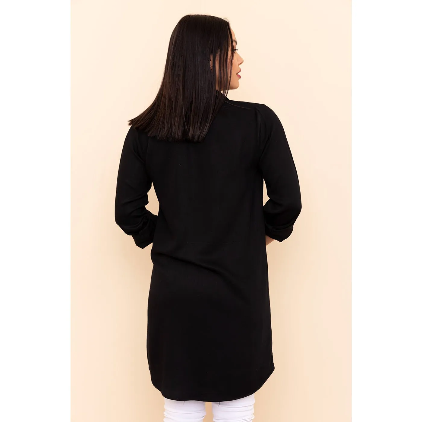 Black Long Shirt Tunic