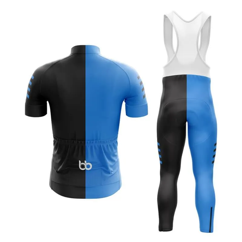 Blue and Black Club Cycling Kit