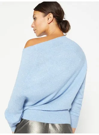 Brochu Walker - Lori Off Shoulder in Air Blue Melange