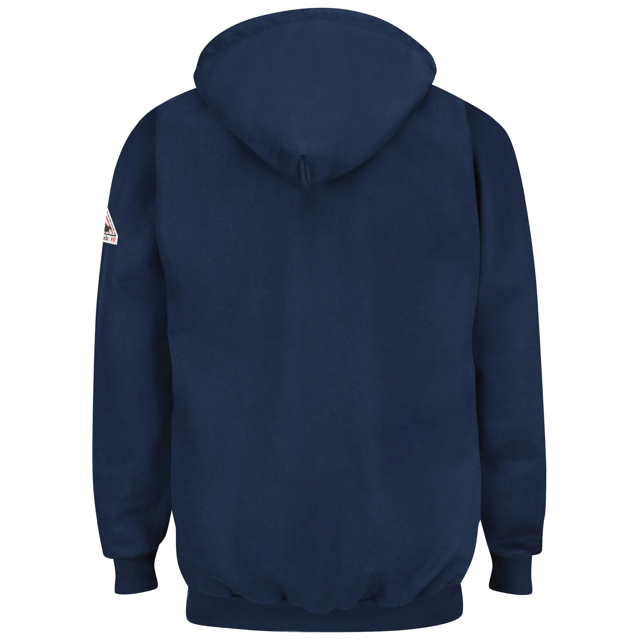 Bulwark Pullover Hooded Fleece Sweatshirt With 1/4 Zip - Cotton/Spandex Blend - Cat 2 - (SEH8NV)