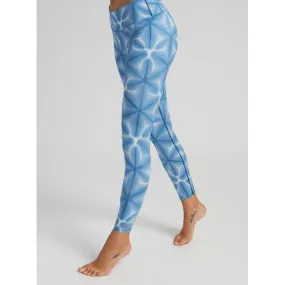 Burton Midweight Base Layer Pant Blue Dailola Shibori