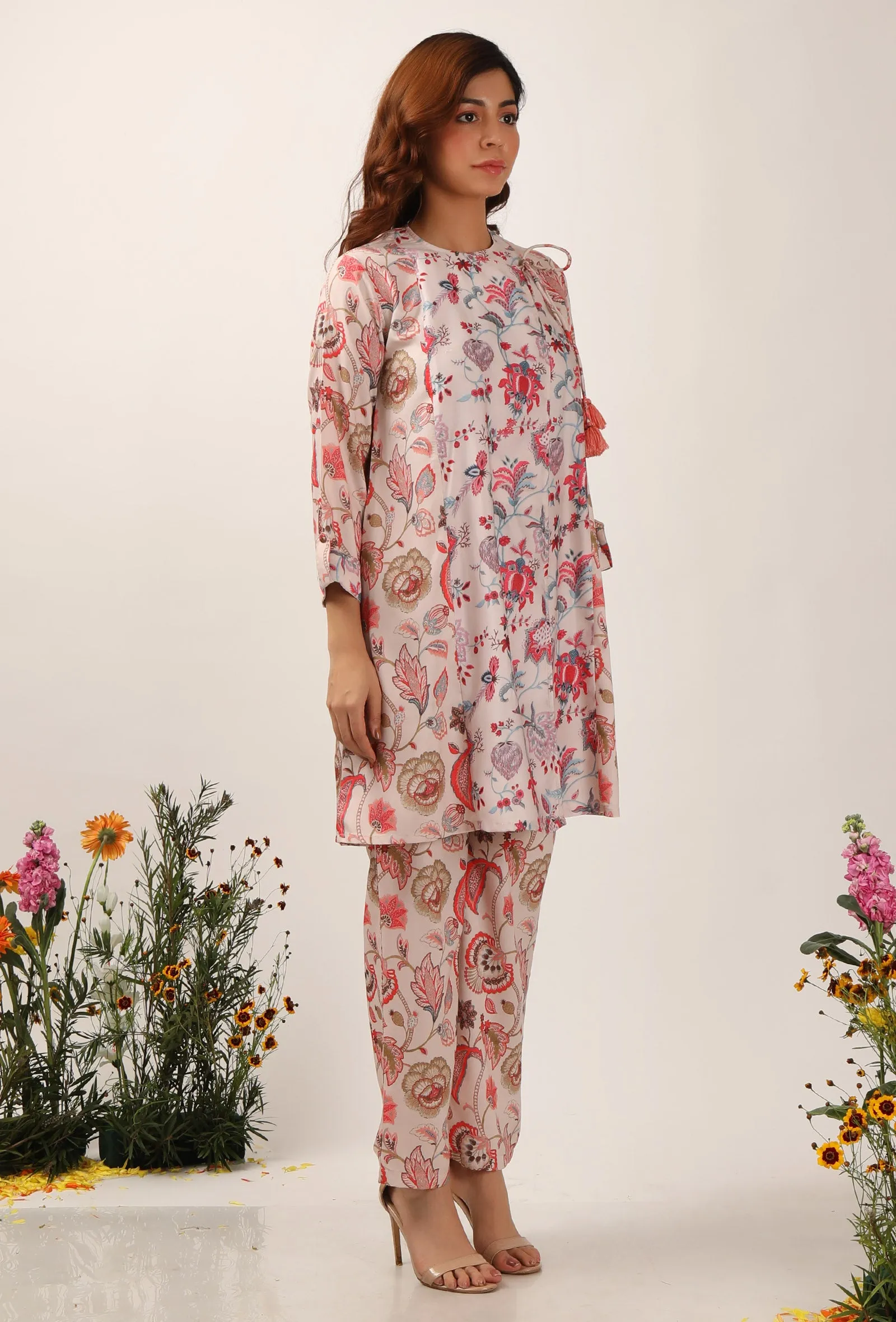 Cara Floral Chintz Wrap Tunic