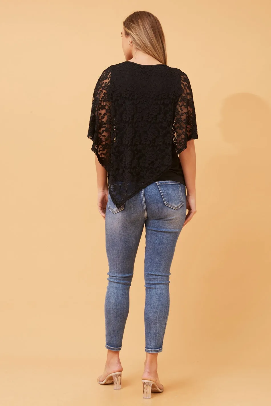 CAREY DOUBLE LAYER LACE TOP