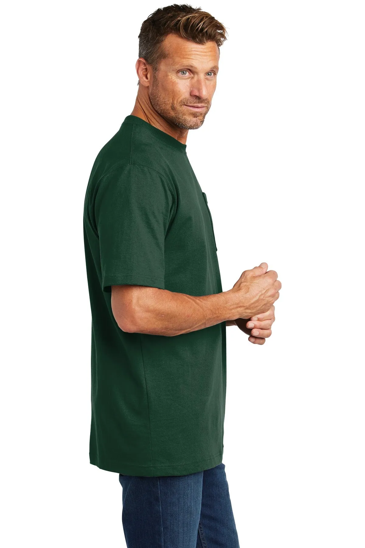 Carhartt Tall Workwear Custom Pockets T-Shirts, Hunter Green