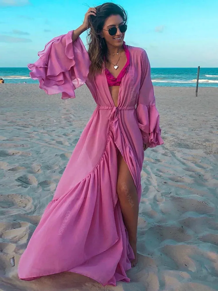 Caribbean Vacation Bikini Cover-up Long Tunic