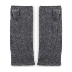 Cashmere Wrist Warmers - Grey