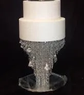 Chandelier cake stand 14"    led's ightd by Crystal wedding uk