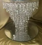 Chandelier cake stand 14"    led's ightd by Crystal wedding uk