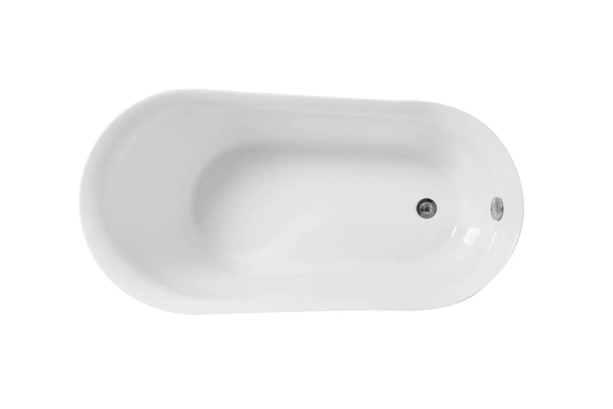 Chantal 54" Soaking Single Slipper Bathtub