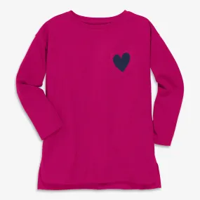 Clearance long sleeve legging tee with heart