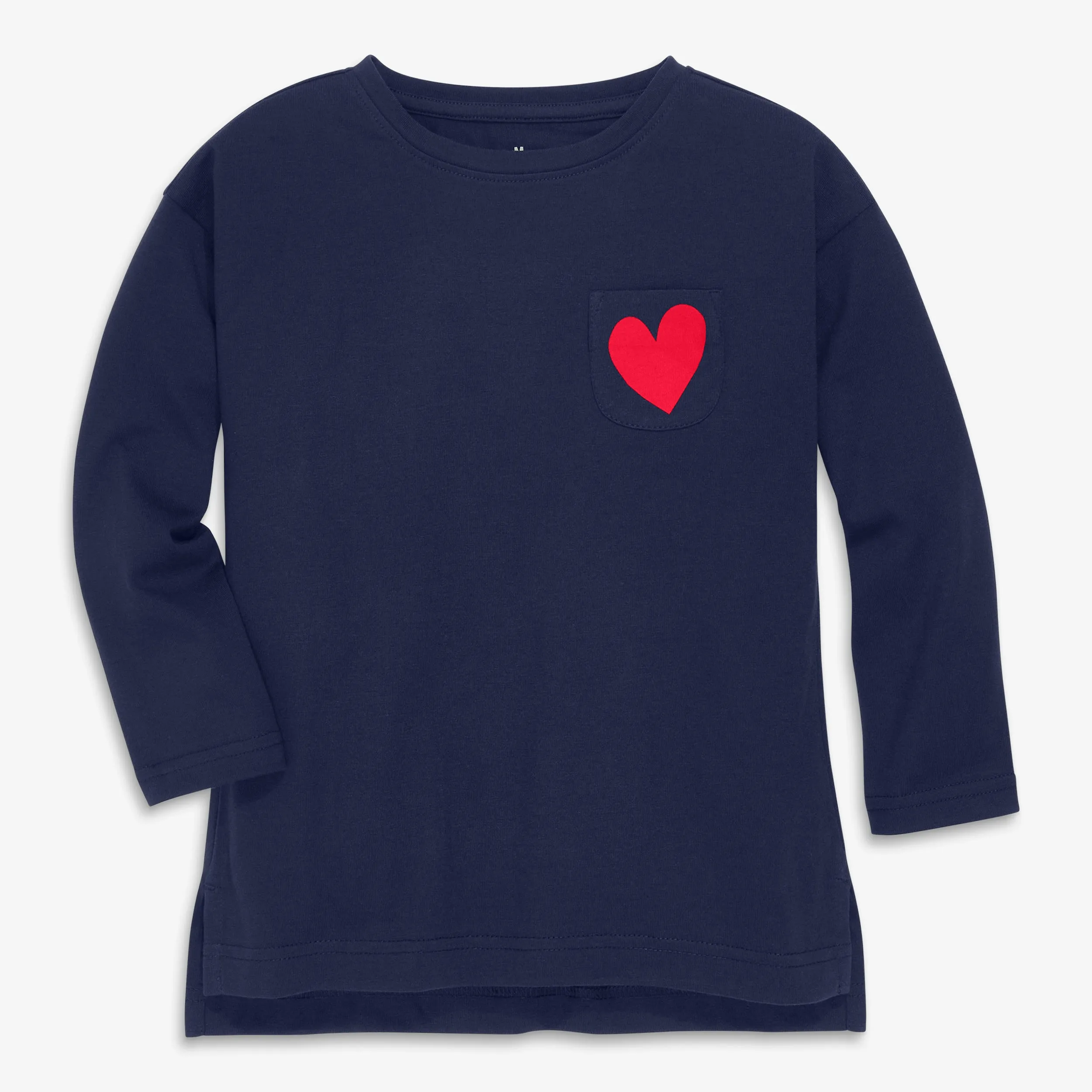 Clearance long sleeve legging tee with heart