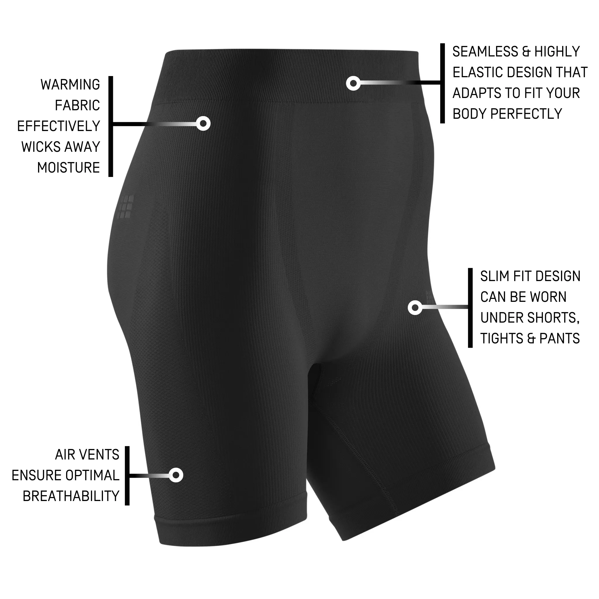 Cold Weather Base Shorts, Men