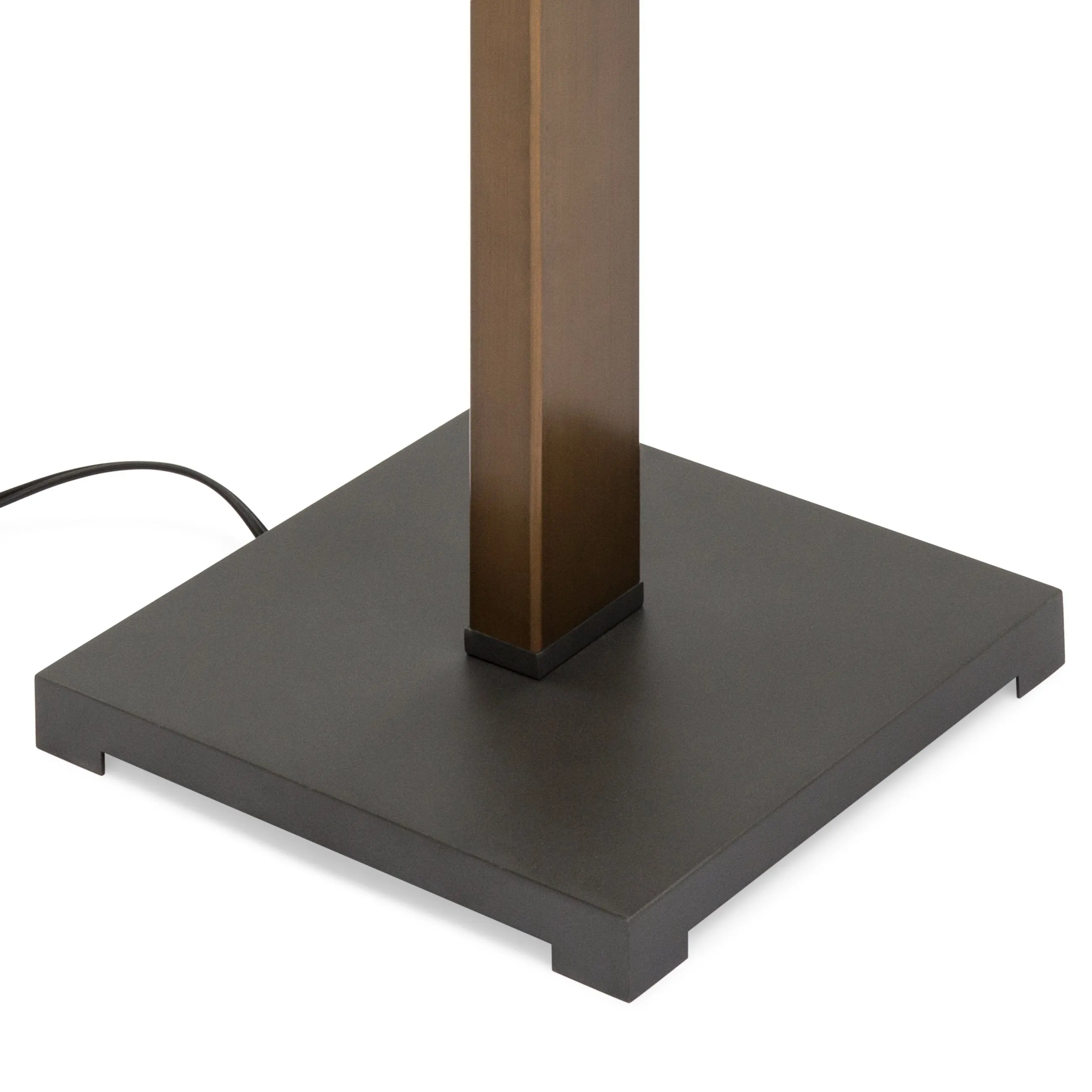 Column Floor Lamp w/ Square Base - Bronze