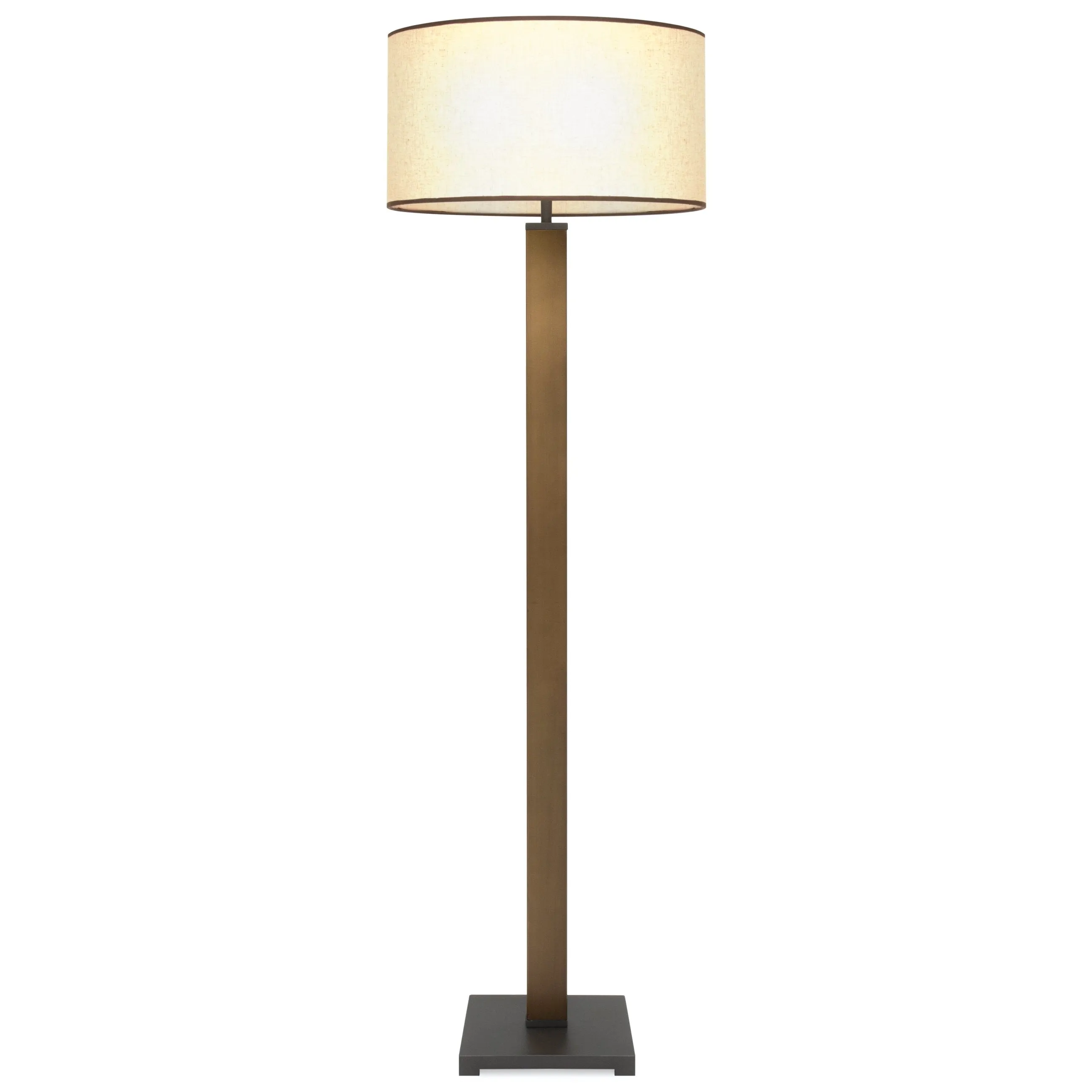 Column Floor Lamp w/ Square Base - Bronze