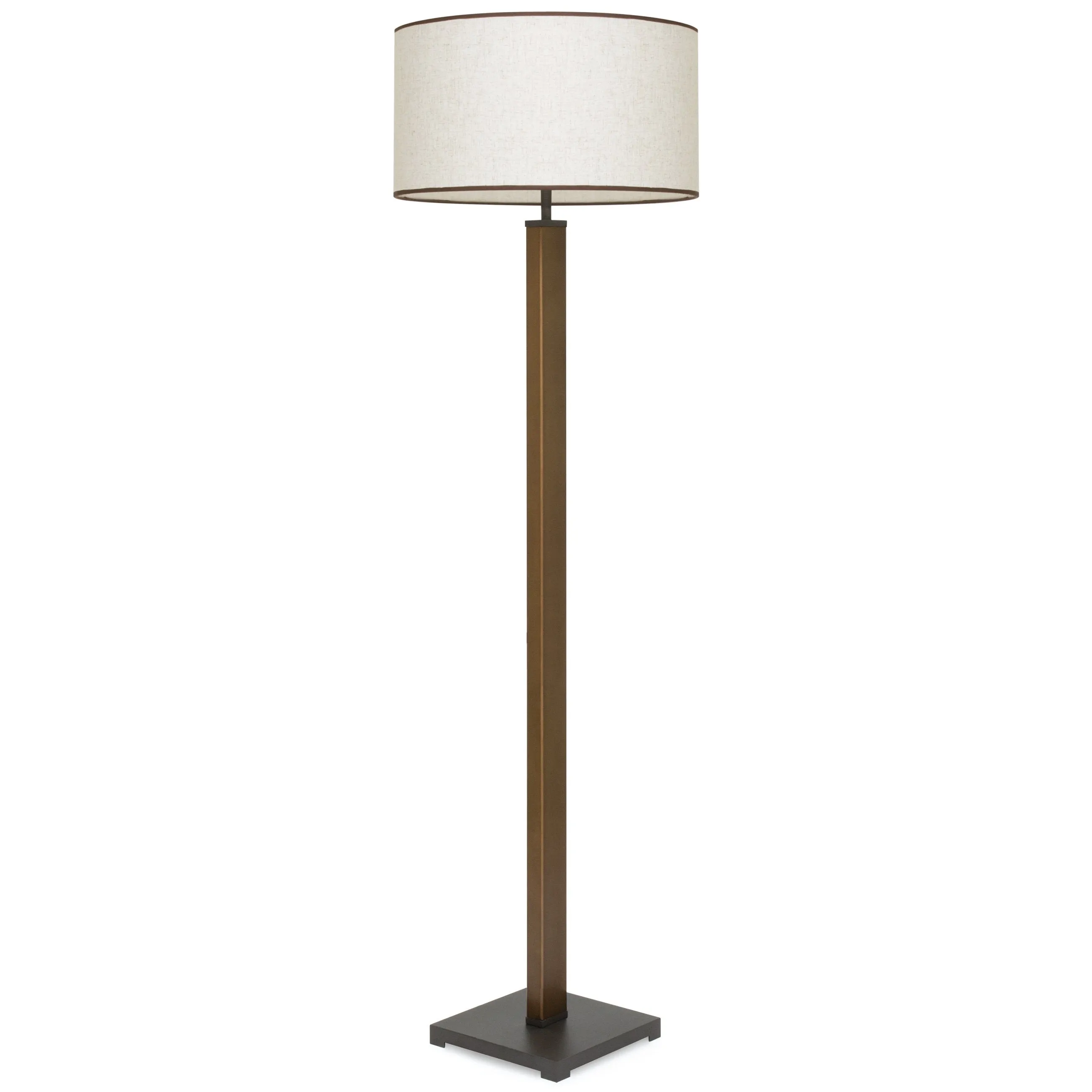 Column Floor Lamp w/ Square Base - Bronze