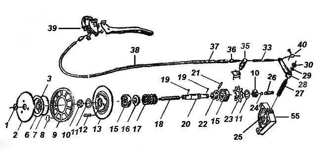 Complete Clutch Bevel Wheel Assembly