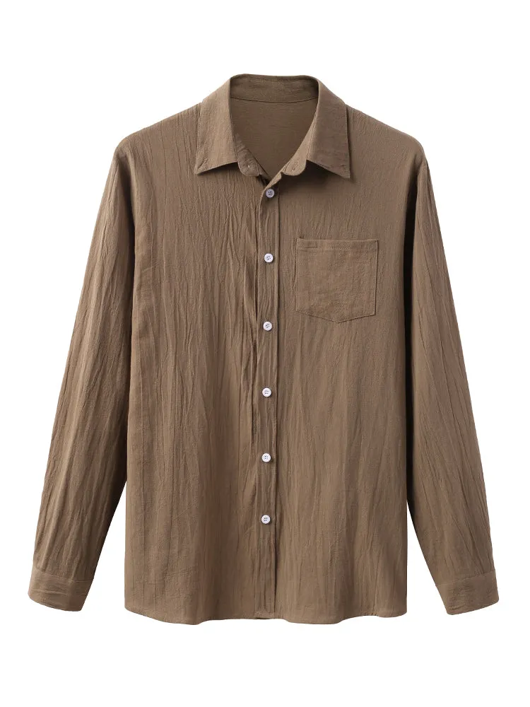 Cotton Long Sleeves Botton Shirt