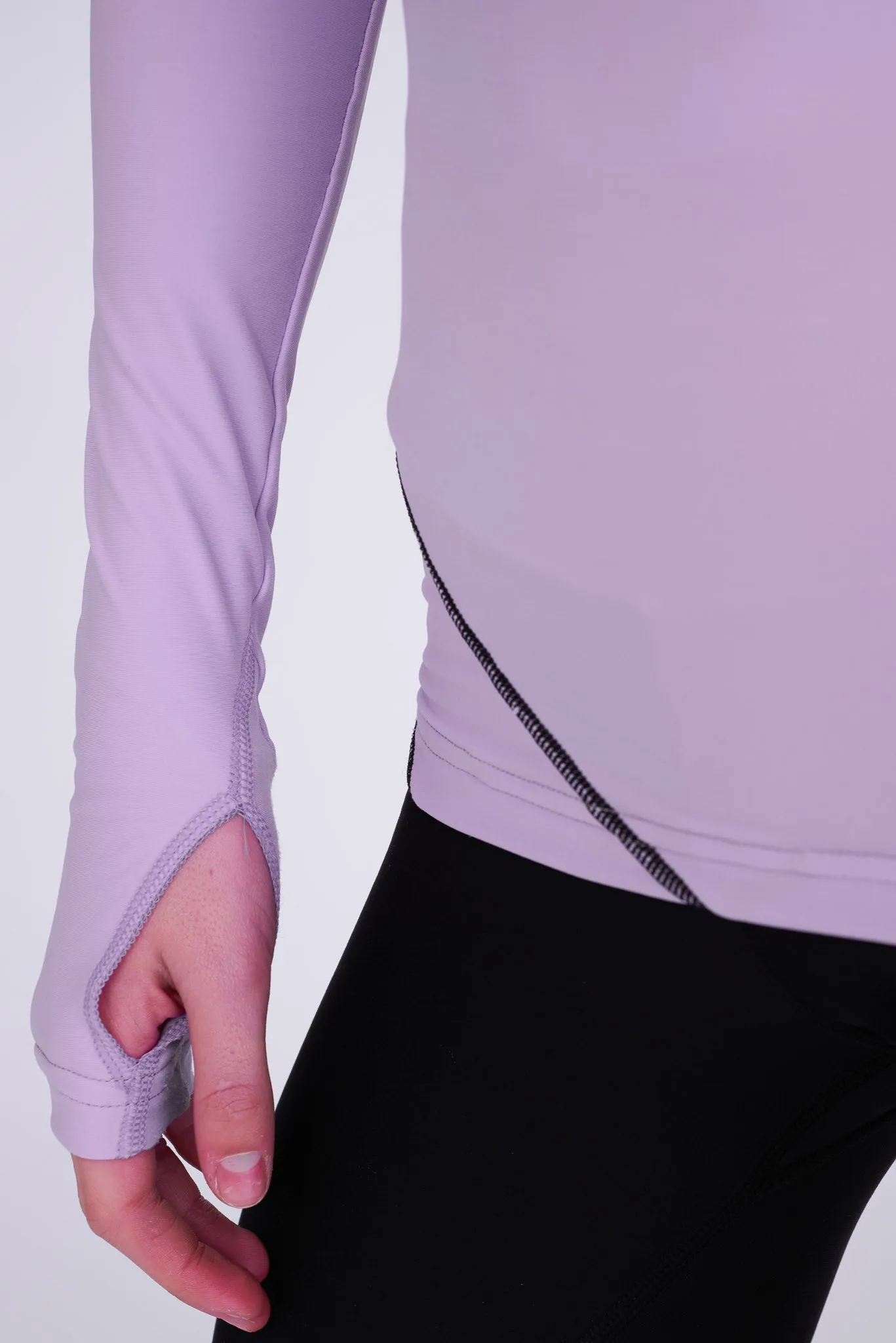 Desire Half-Zip Top in Amethyst