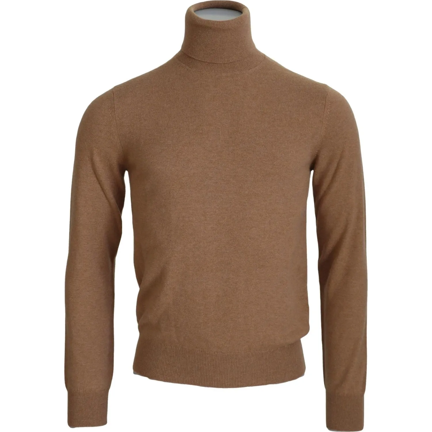 Dolce & Gabbana Beige Cashmere Turtleneck Pullover Sweater