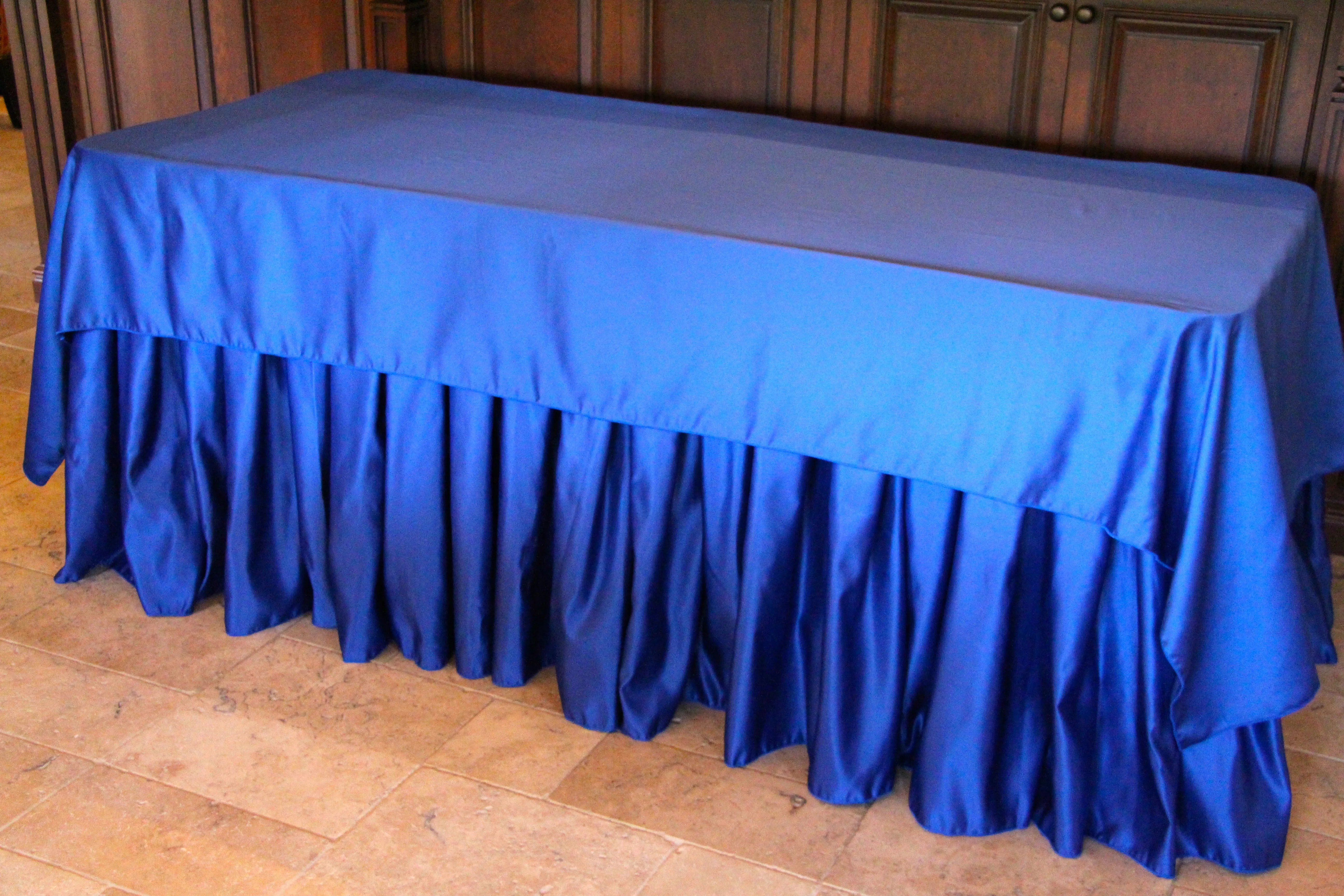 Duchess Satin Table Skirt