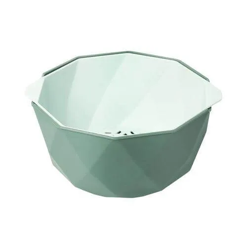 Elegant Double Layer Drain Basket With Strainer Bowl