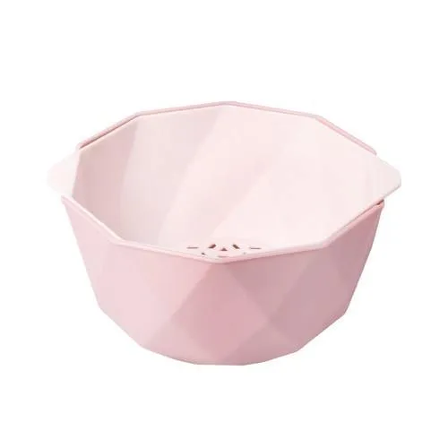 Elegant Double Layer Drain Basket With Strainer Bowl