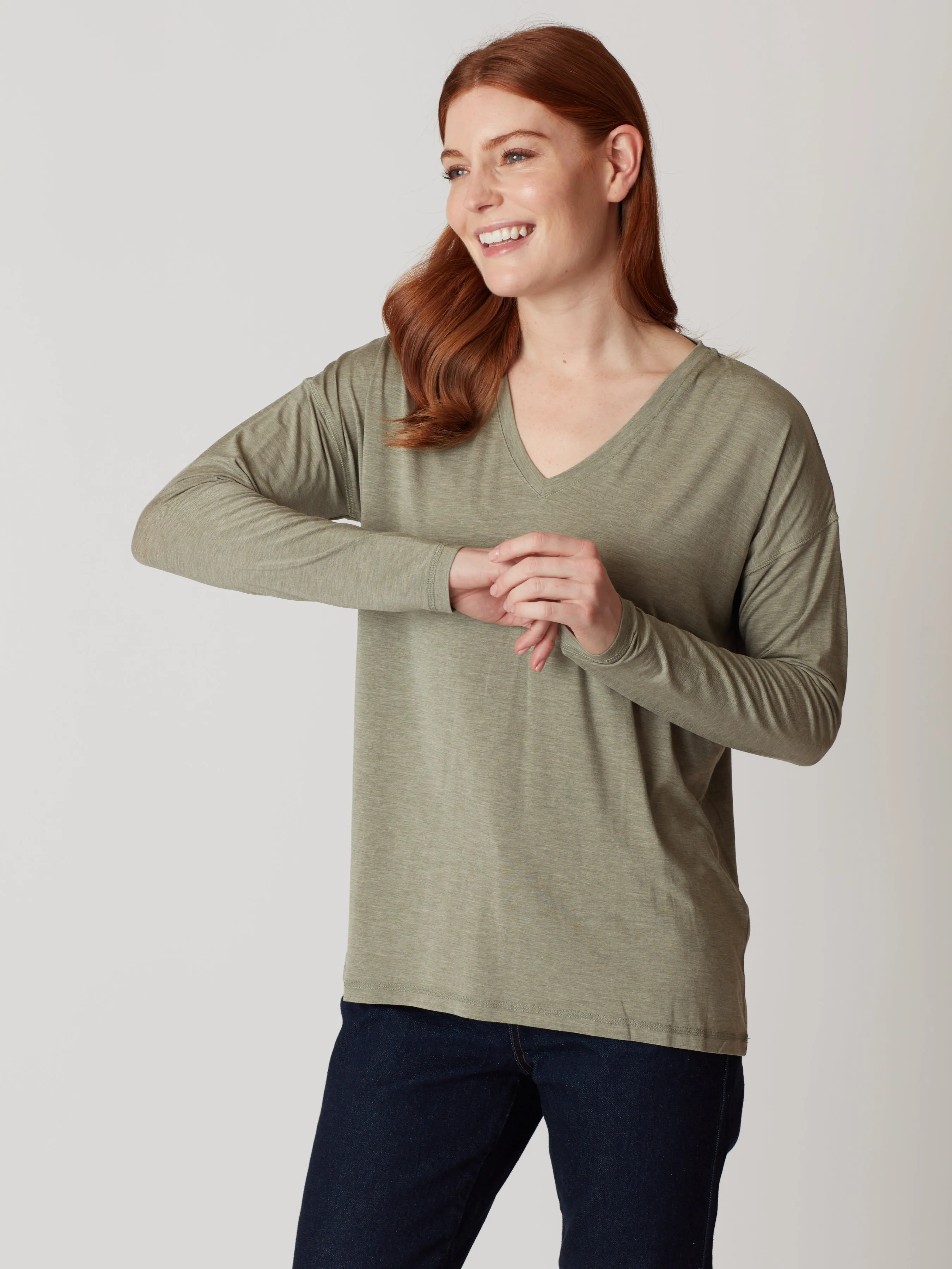 Eliza V-Neck Long Sleeve Top