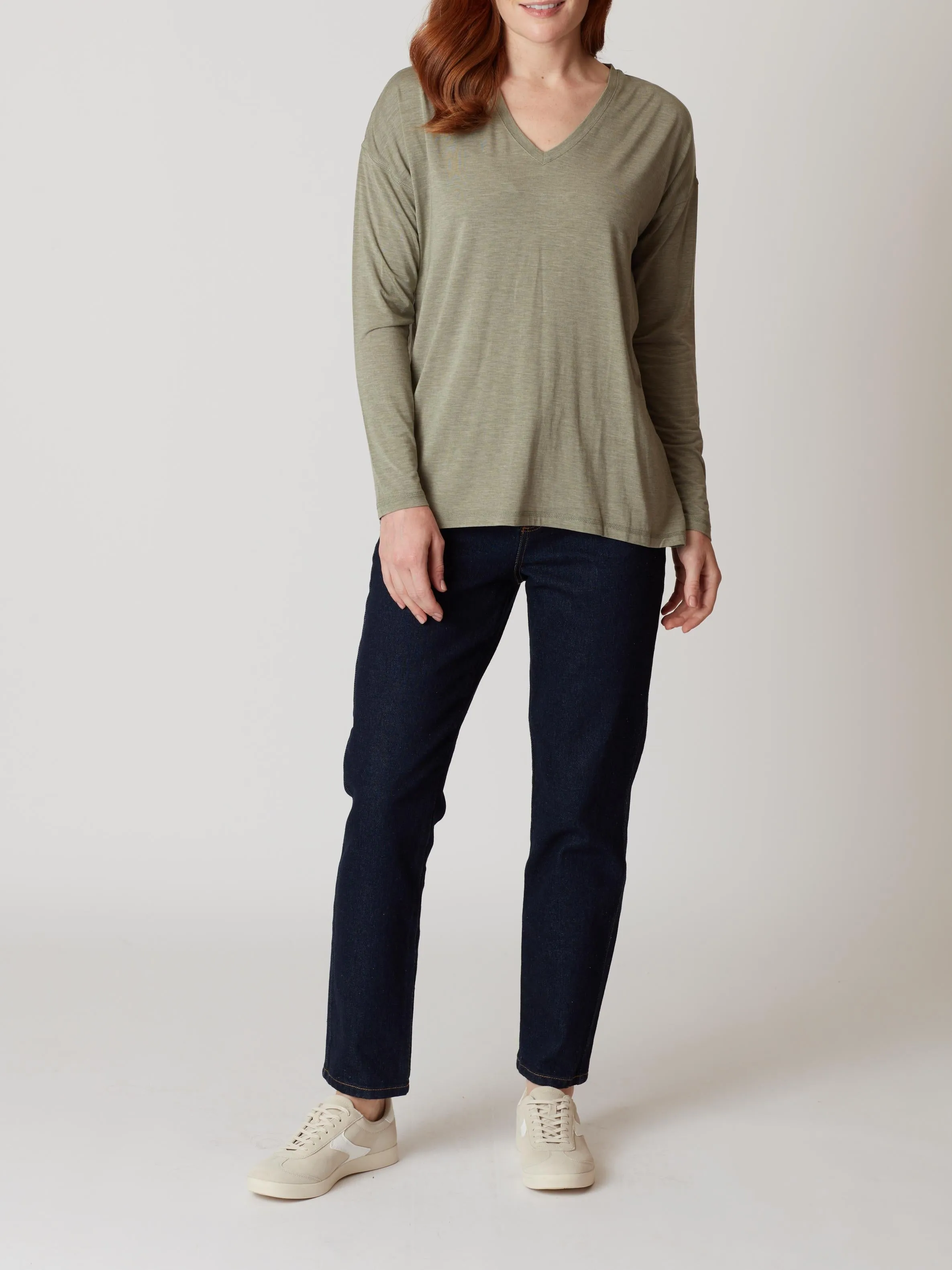 Eliza V-Neck Long Sleeve Top