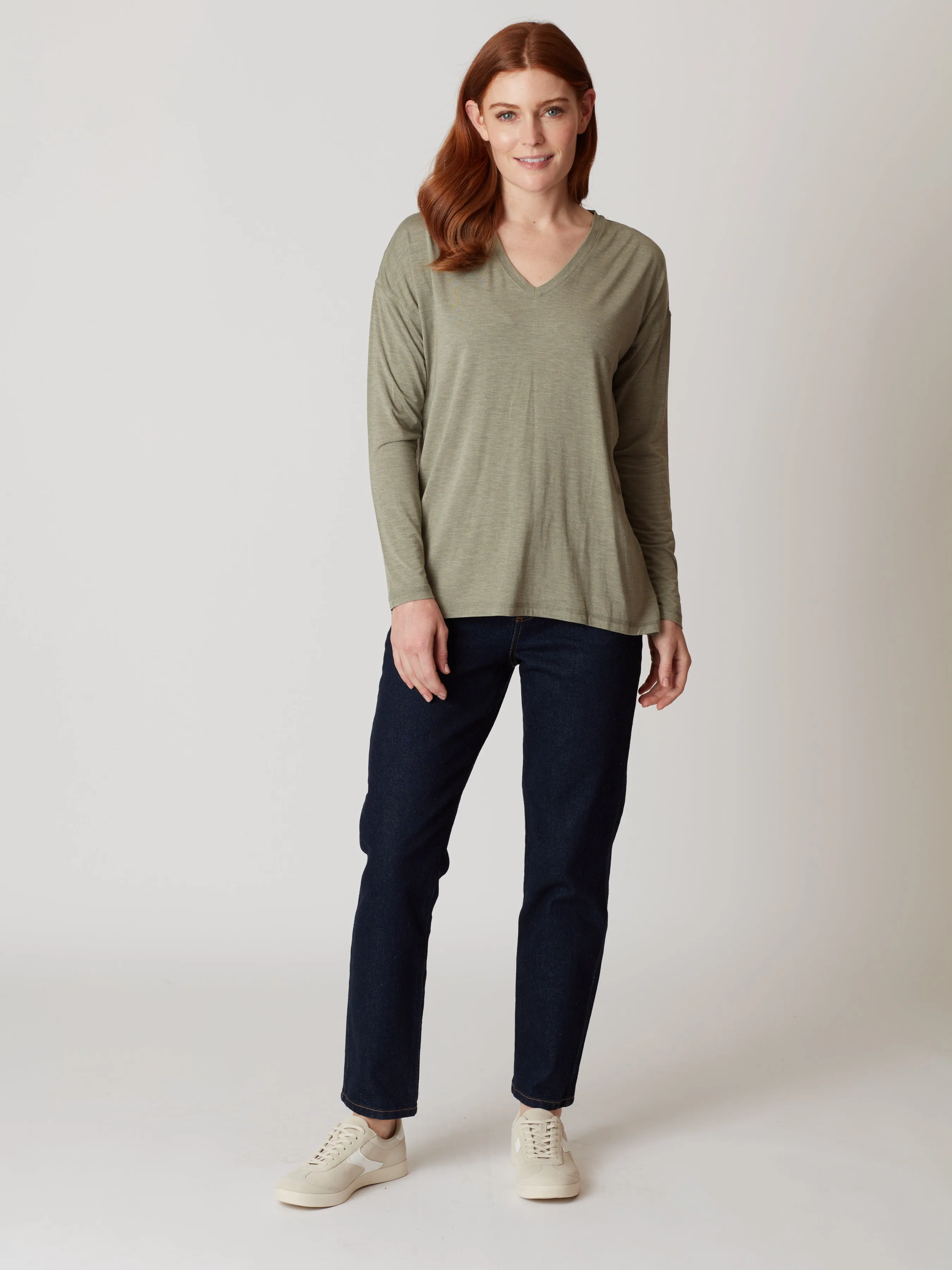 Eliza V-Neck Long Sleeve Top