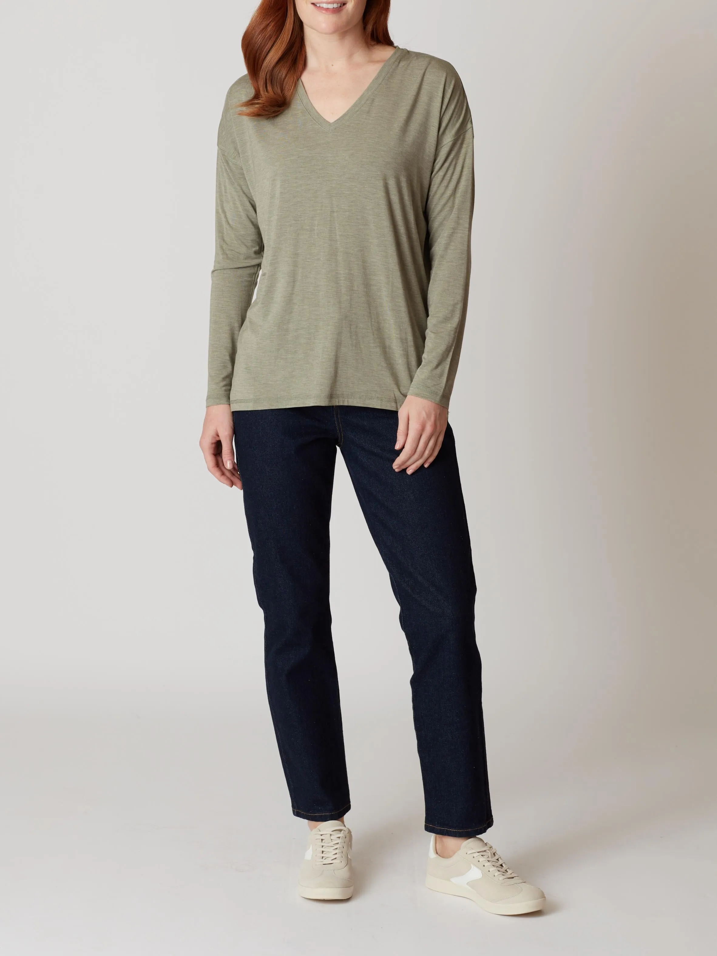 Eliza V-Neck Long Sleeve Top