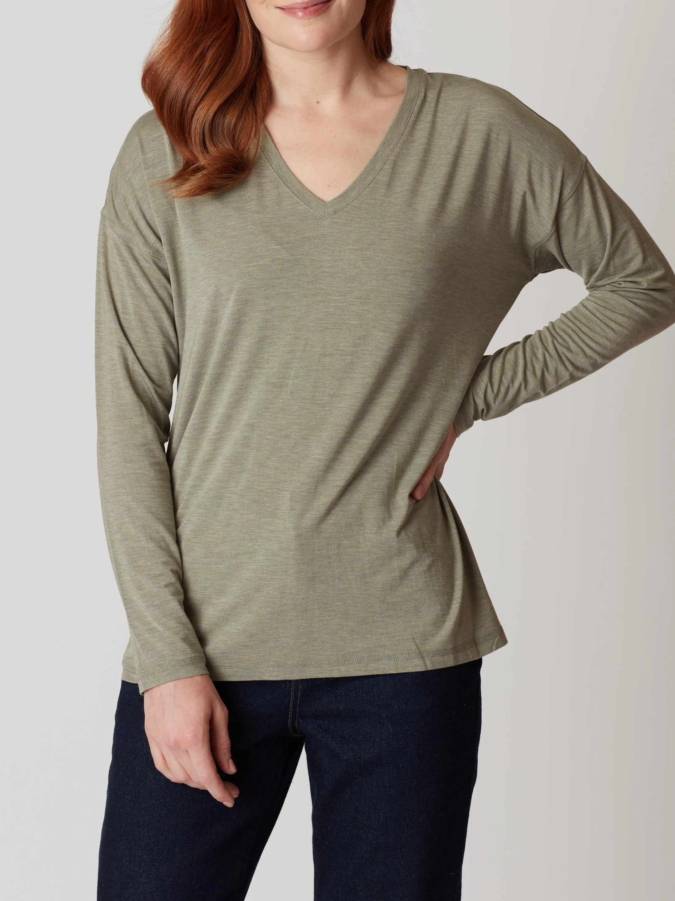 Eliza V-Neck Long Sleeve Top