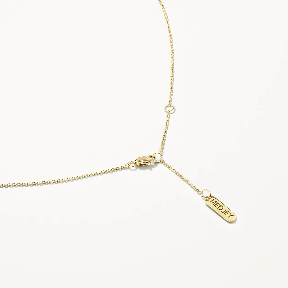 Engravable Horizontal Bar Necklace in Gold