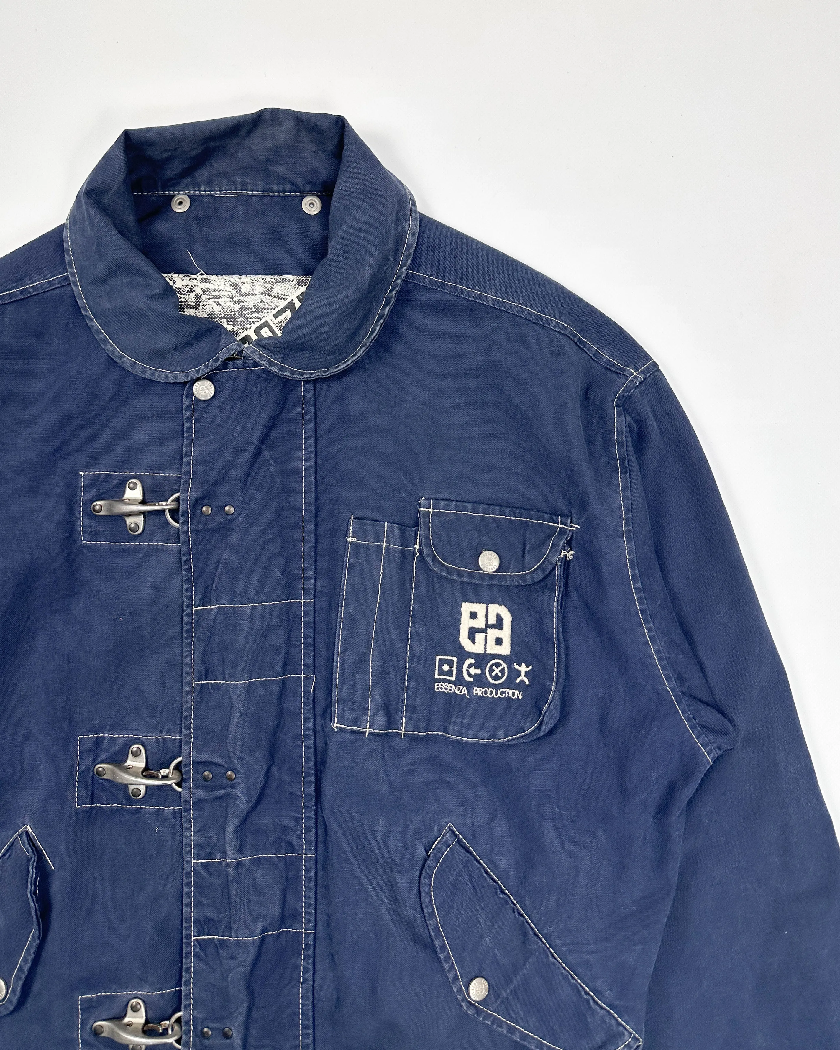 Essenza Utility Deep Blue Jacket 1990's