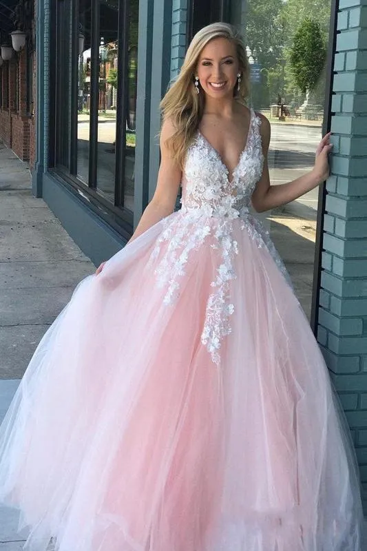 Fashion Prom Dress Low Cut, Formal Dress, Evening Dress, Pageant Dance Dresses, School Party Gown, PC0771