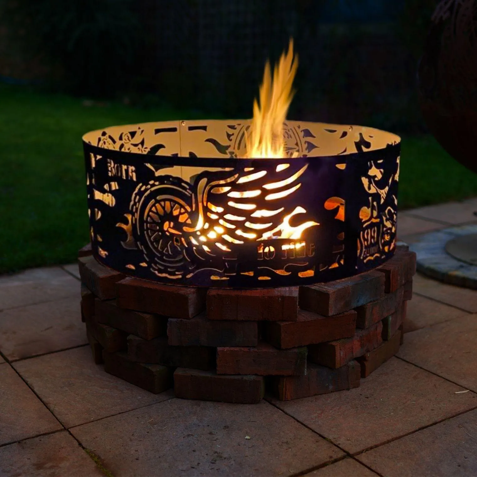 Fire Pit Ring Born To Ride