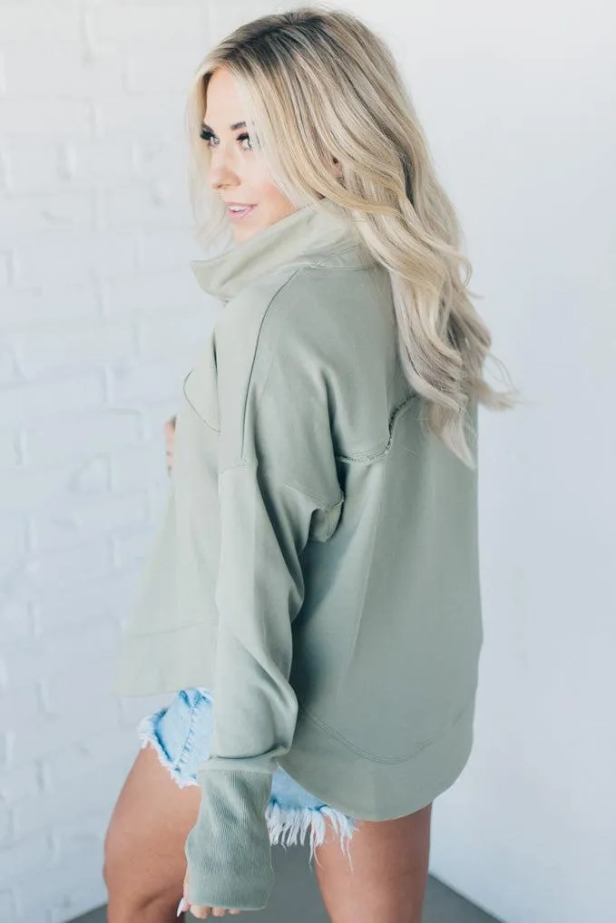 Grommet Henley Pullover