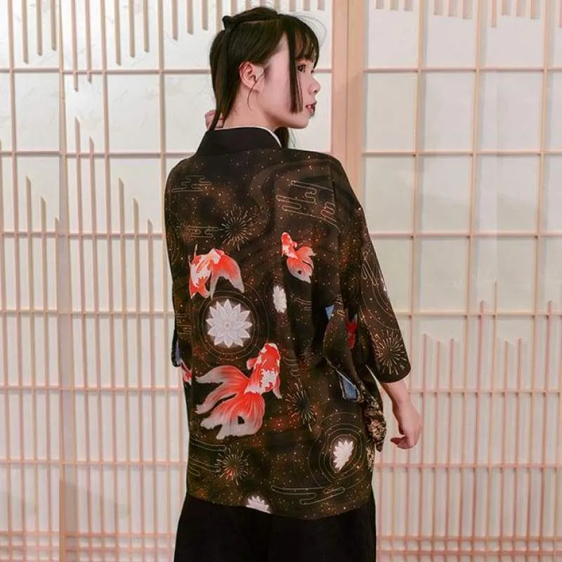 Hanabi Goldfish Kimono Cardigan