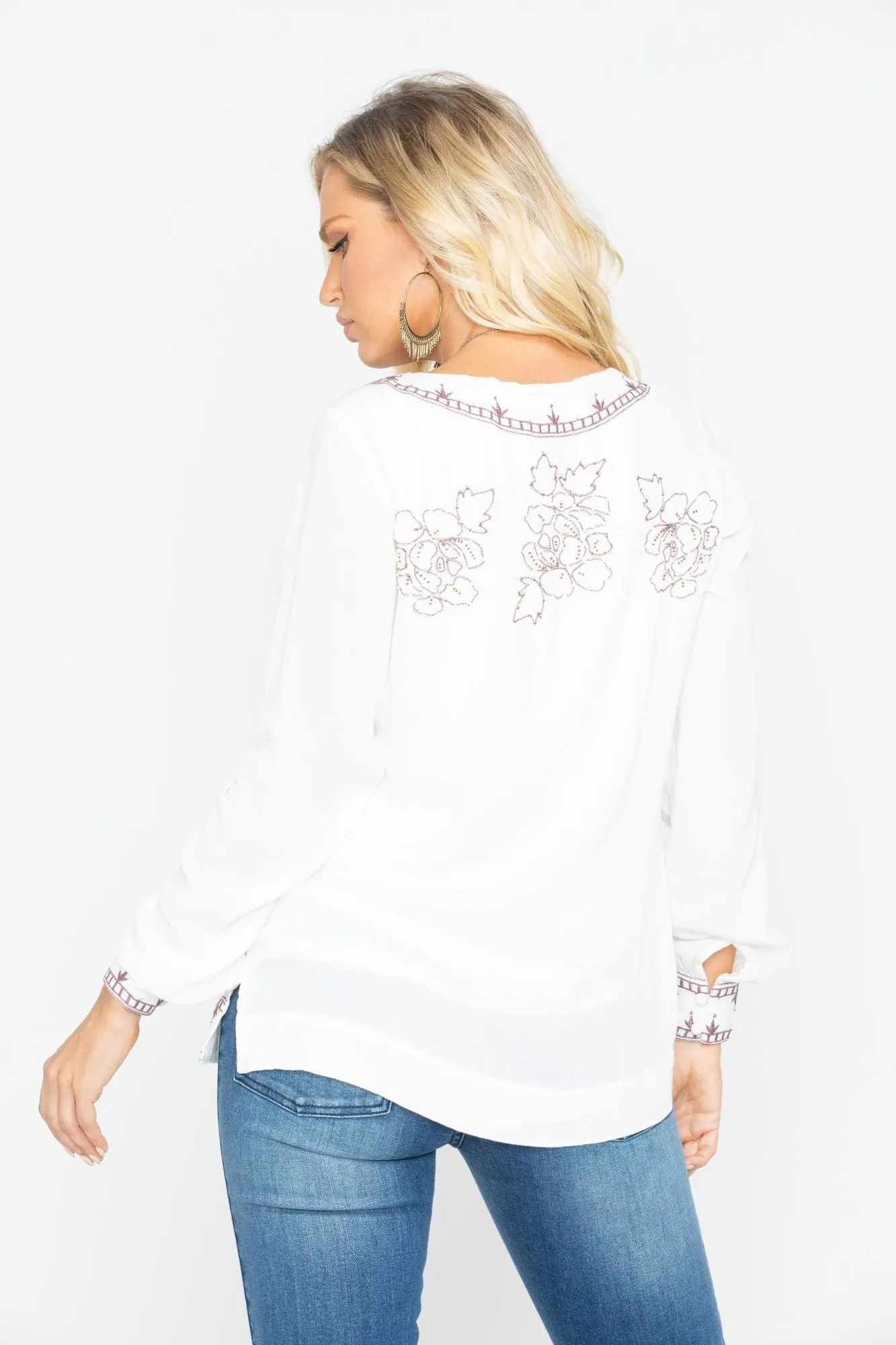 Homegrown Lace Up Tunic Top