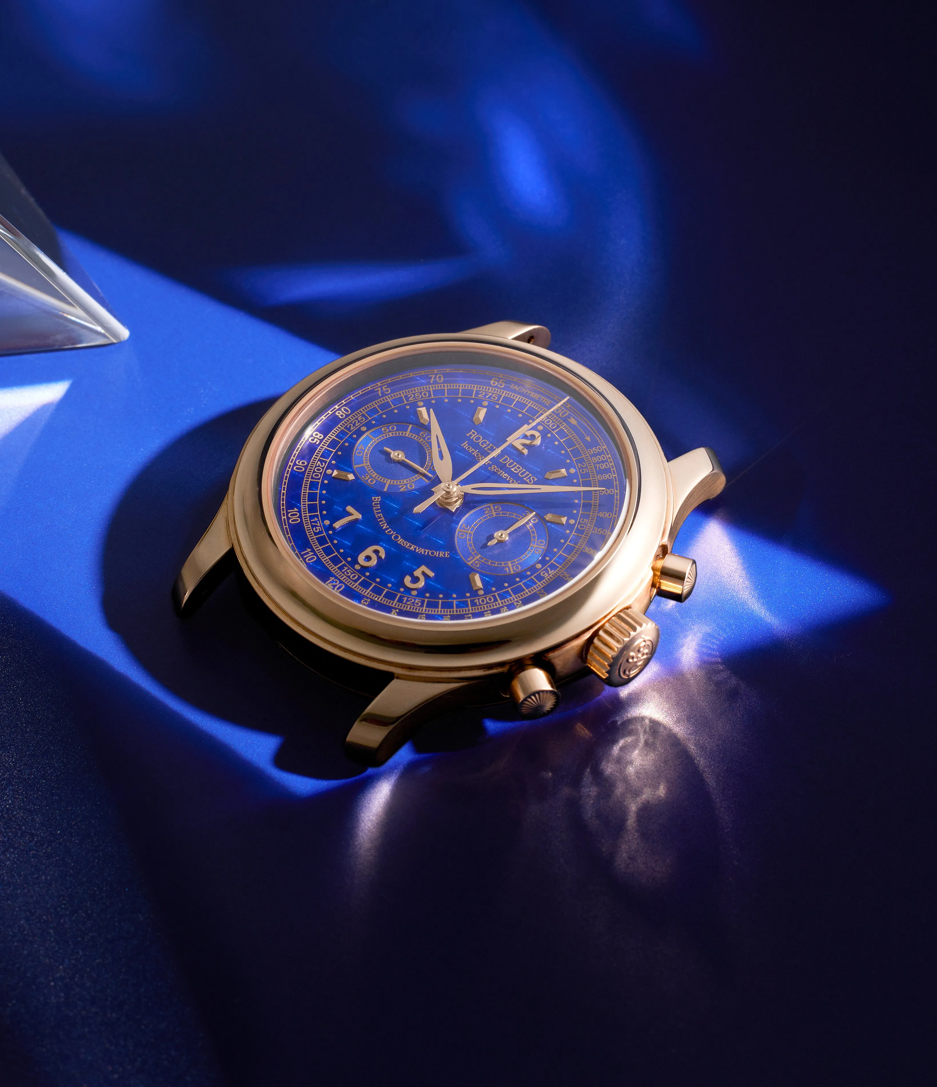 Hommage Chronograph H40 | Blue Dial | Rose Gold