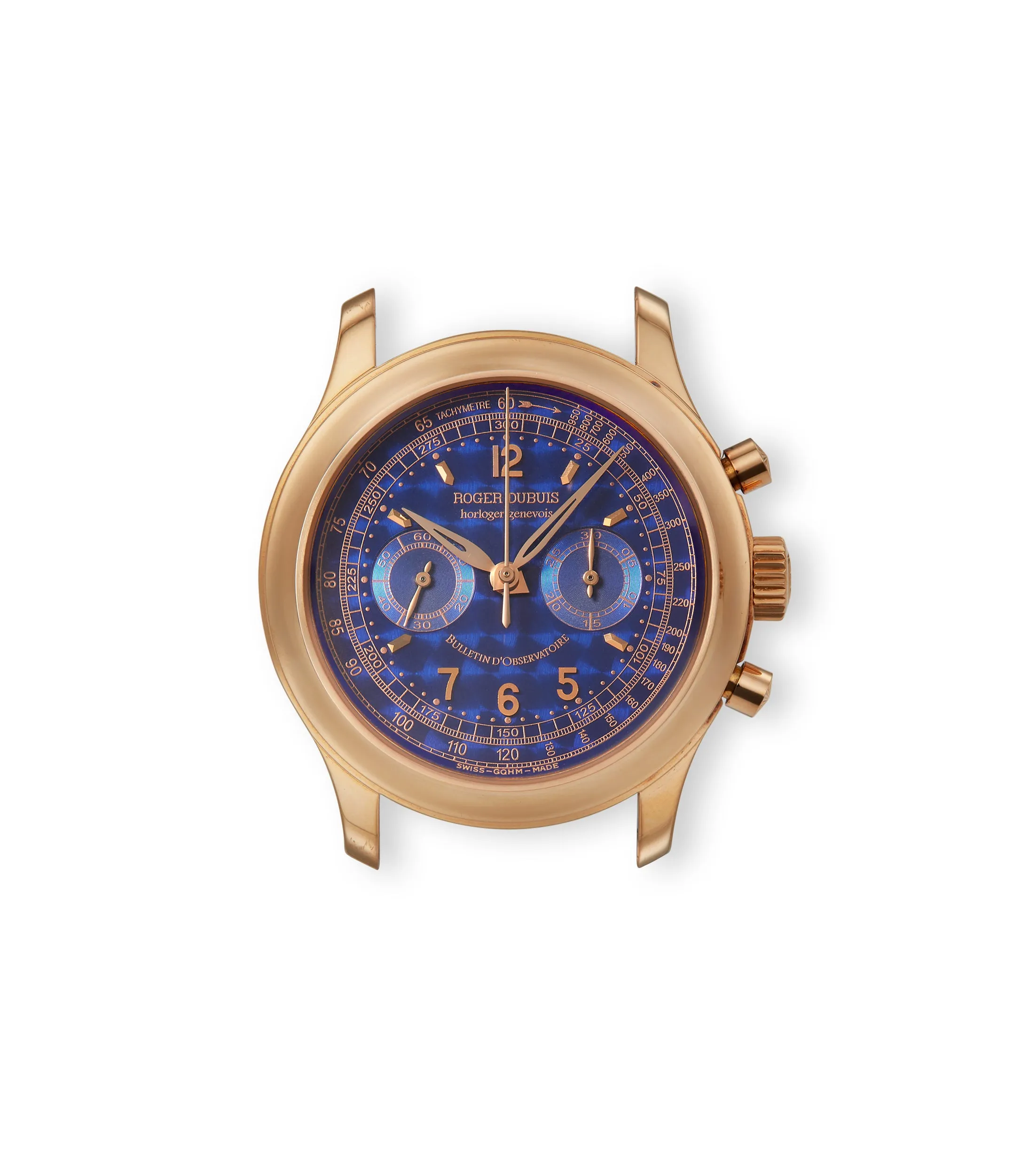 Hommage Chronograph H40 | Blue Dial | Rose Gold