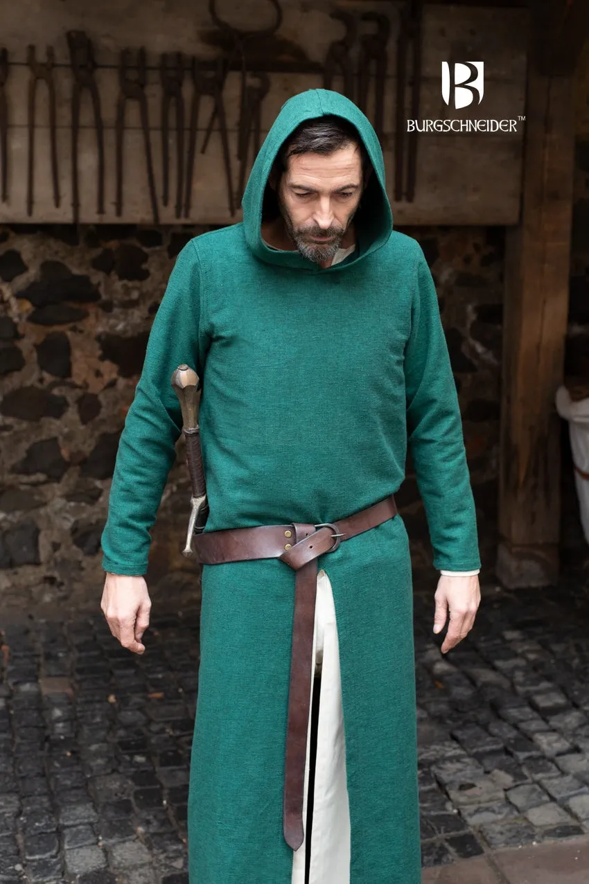 Hooded Long Tunic Renaud Green