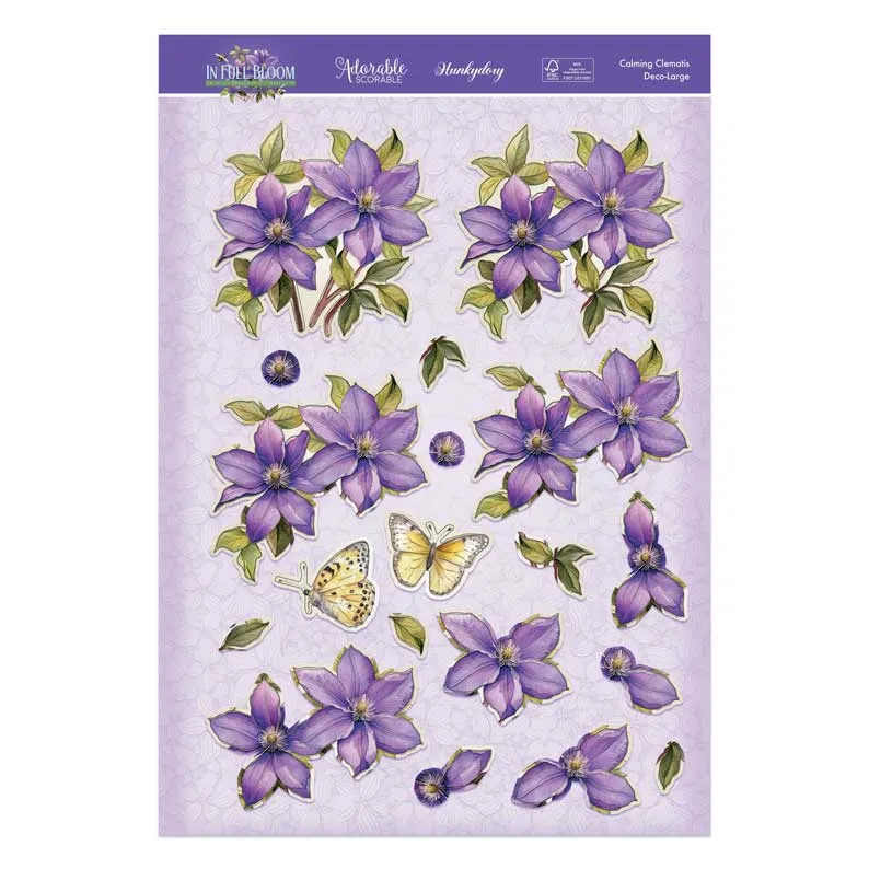 In Full Bloom Deco-Large Set - Calming Clematis